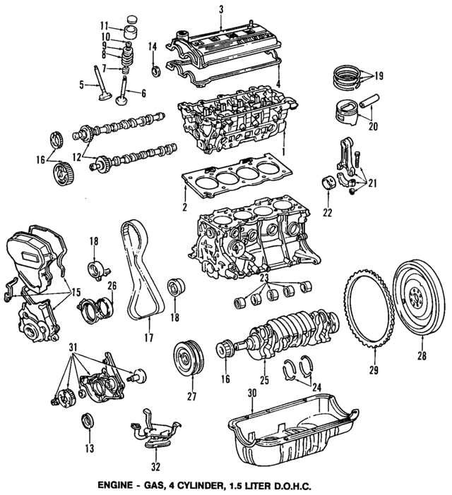 13568YZZ15 - Engine: Timing Belt for Toyota: Paseo, Tercel Image