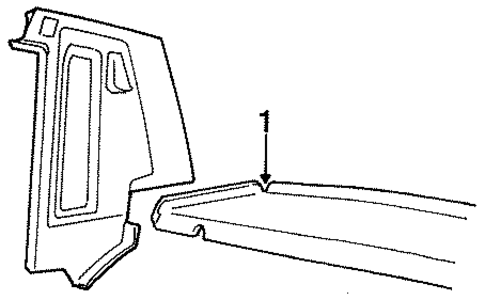 Interior Trim - Rear Body for 1986 Lincoln Town Car #0