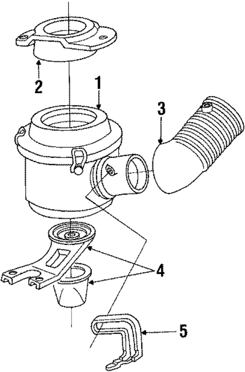 Air Intake for 1993 Chevrolet Cavalier #0