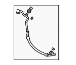80315T6ZA01 - HVAC: Discharge Hose for Honda: Passport, Ridgeline Image