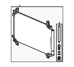 80100TG7A02 - HVAC: Condenser for Honda: Passport, Pilot, Ridgeline Image