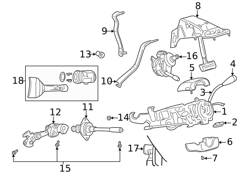 Steering Column Assembly for 2001 Dodge Dakota #0