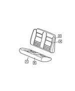 UL571L5AA - Interior Trim: Rear Seat Cushion for Mopar Image