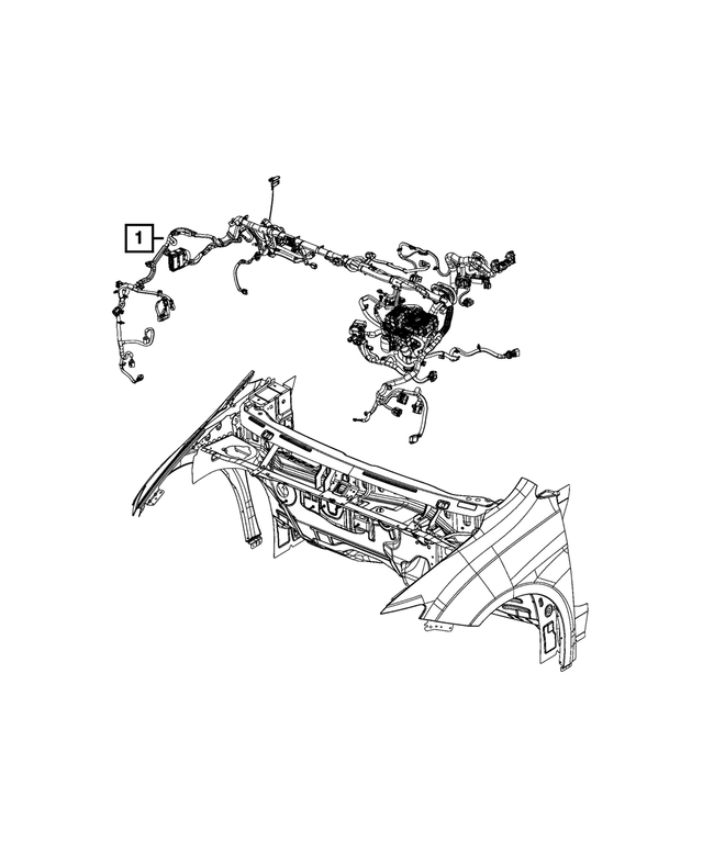 68448092AA - : Dash Wiring for Mopar Image