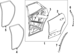 86597902 - : Door Weather-Strip for Chevrolet: Equinox EV Image