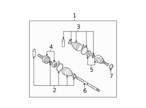 Drive Axles for 2014 Nissan Rogue Select #1