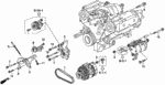 31110PY3A01 - Engine: BELT, ALTERNATOR (BANDO) for Acura Image image