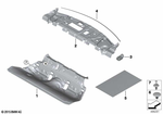51487334355 - Vehicle Trim: Sound Insulation Floor Rear for BMW Image