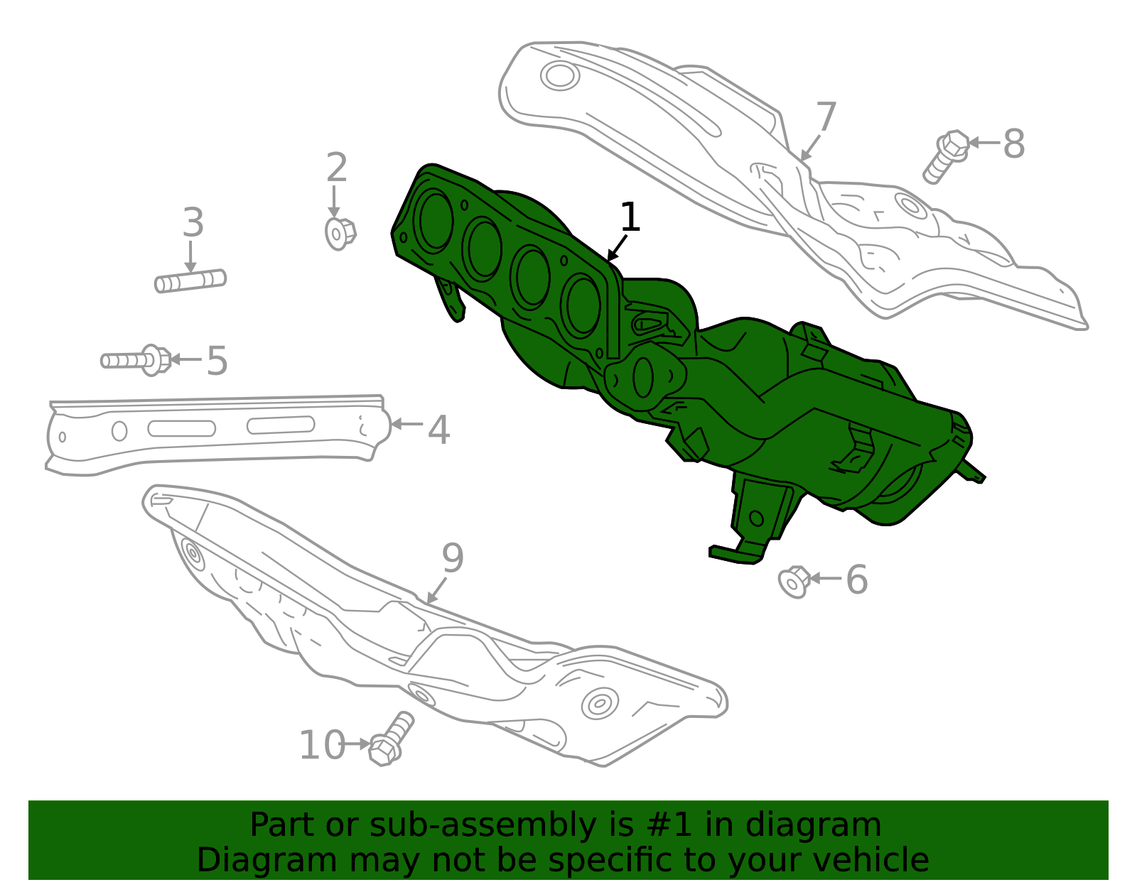 2021-2022 Toyota Exhaust Manifold 17141-25021 | Toyota Parts Center