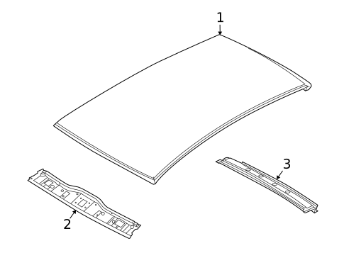 Roof & Components for 2008 Saturn Astra #1