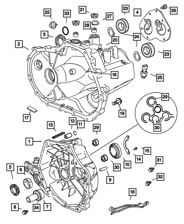 4761096 - NVG Manual Transaxle 5 Speed: Snap Ring for Mopar Image