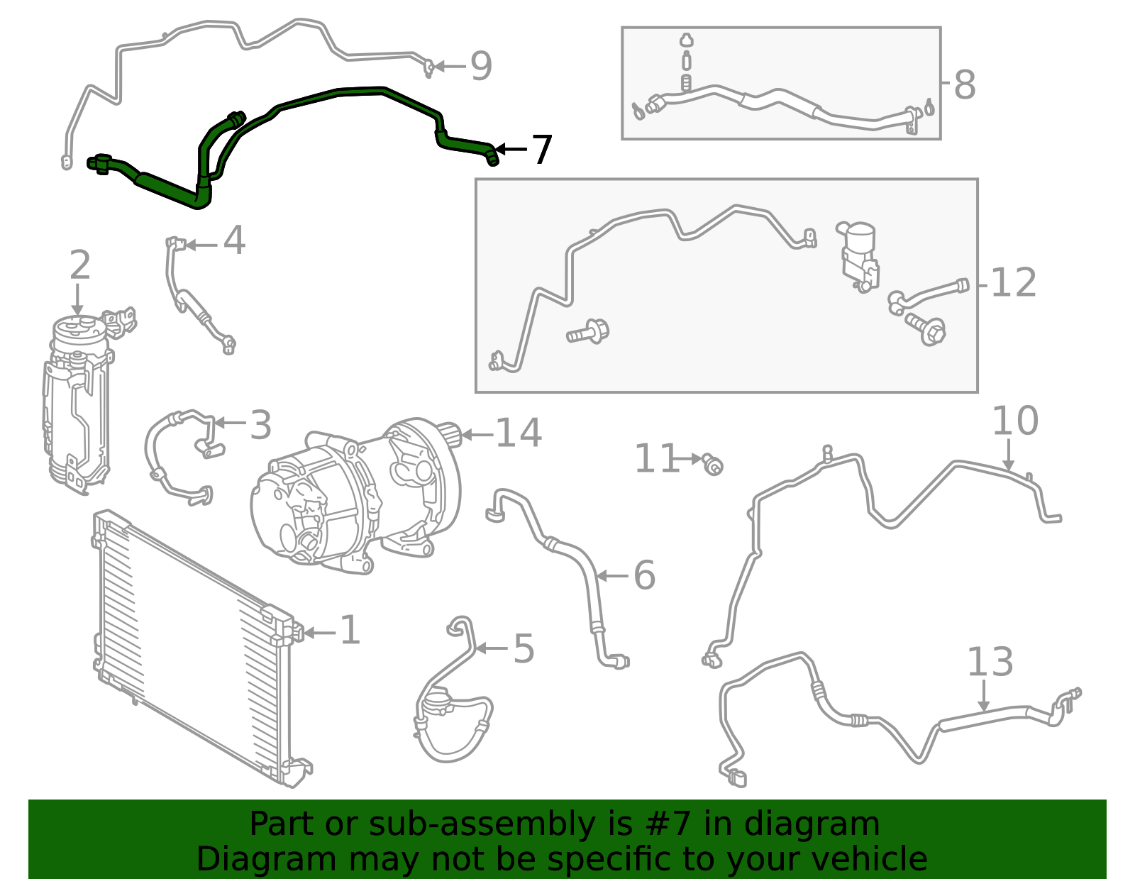 2023-2025 Toyota Suction Pipe 88710-47470 | Toyota Parts Center