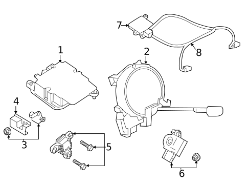 Air Bag Components for 2019 Nissan Qashqai #1