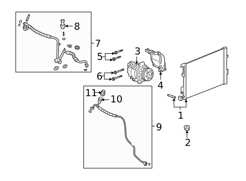 A/C Clutch & Compressor for 2005 Chevrolet SSR #0
