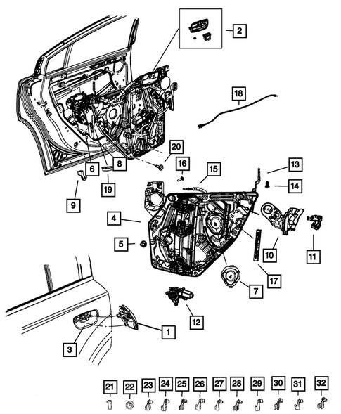 Rear Door for 2023 Dodge Charger #0
