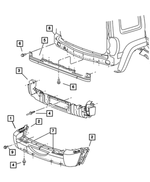 5GE72HS5AD - Frames and Bumpers: Rear Fascia for Jeep: Liberty Image