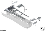 51165B4AD29 - : Kit, Trim, Cup Holder, Piano Fin Black for BMW Image
