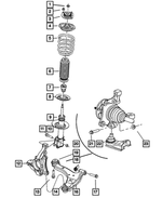 5105058AB - : Front Suspension Coil Spring for Chrysler: PT Cruiser Image