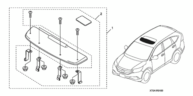 Moonroof Visor for 2016 Honda CR-V #0