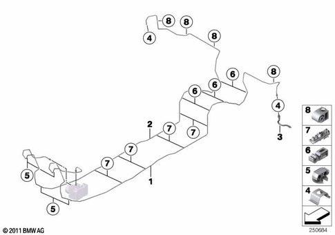Brake Pipe Rear for 2019 BMW 230iX #0