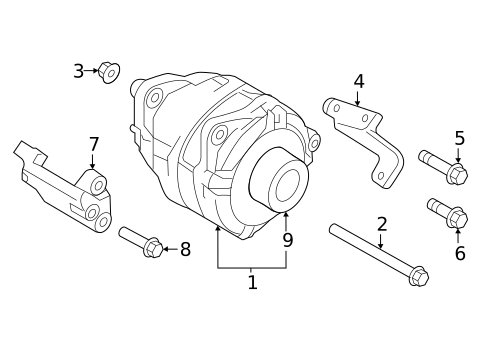 Alternator for 2015 INFINITI Q70L #0