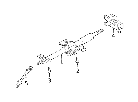 Steering Column Assembly for 2002 Hyundai Accent #0
