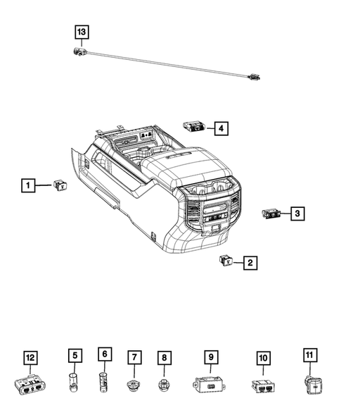 Power Distribution, Fuse Block, Junction Block, Relays and Fuses for 2019 Ram 3500 #4