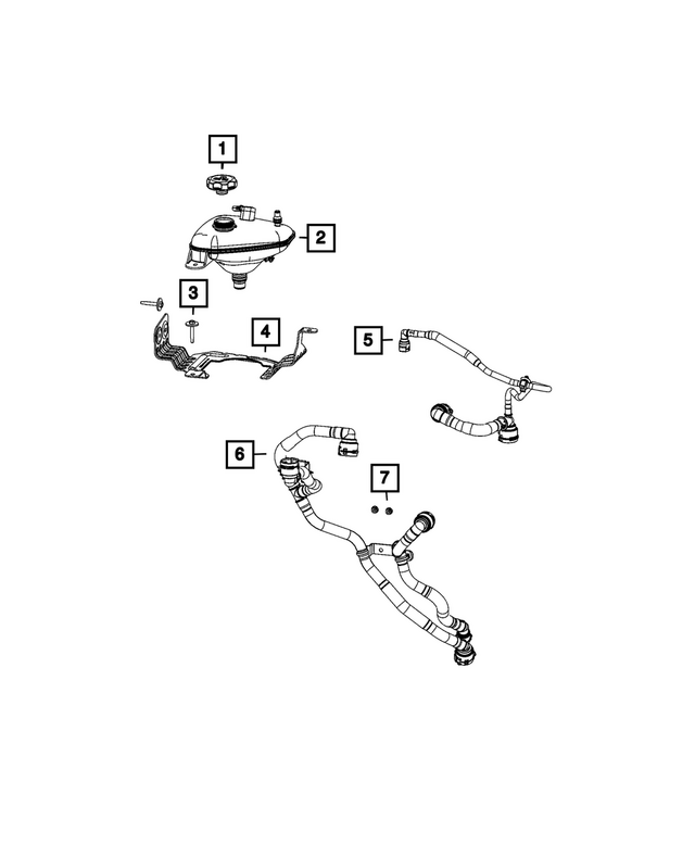 68584856AA - : Washer Reservoir Bracket for Mopar Image