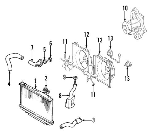 Water Pump for 2004 Toyota RAV4 #1