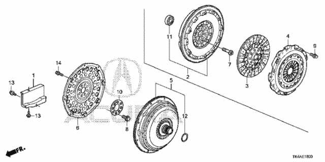 Clutch - Torque Converter for 2014 Acura TL #0