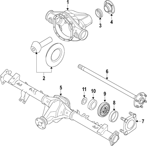 Differential for 2009 Nissan TITAN #0