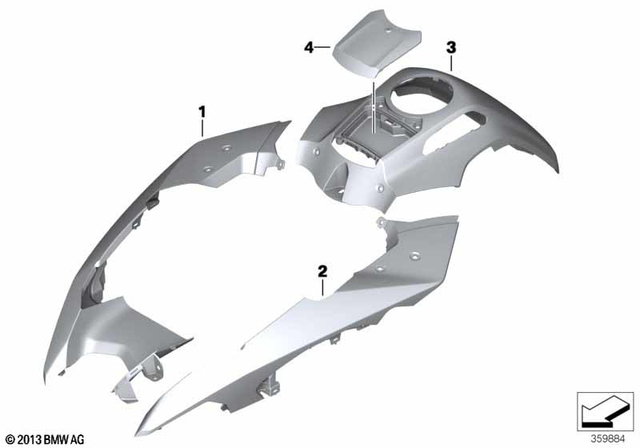 46638560501 - : Cover - Racing Red for BMW-Motorrad Image