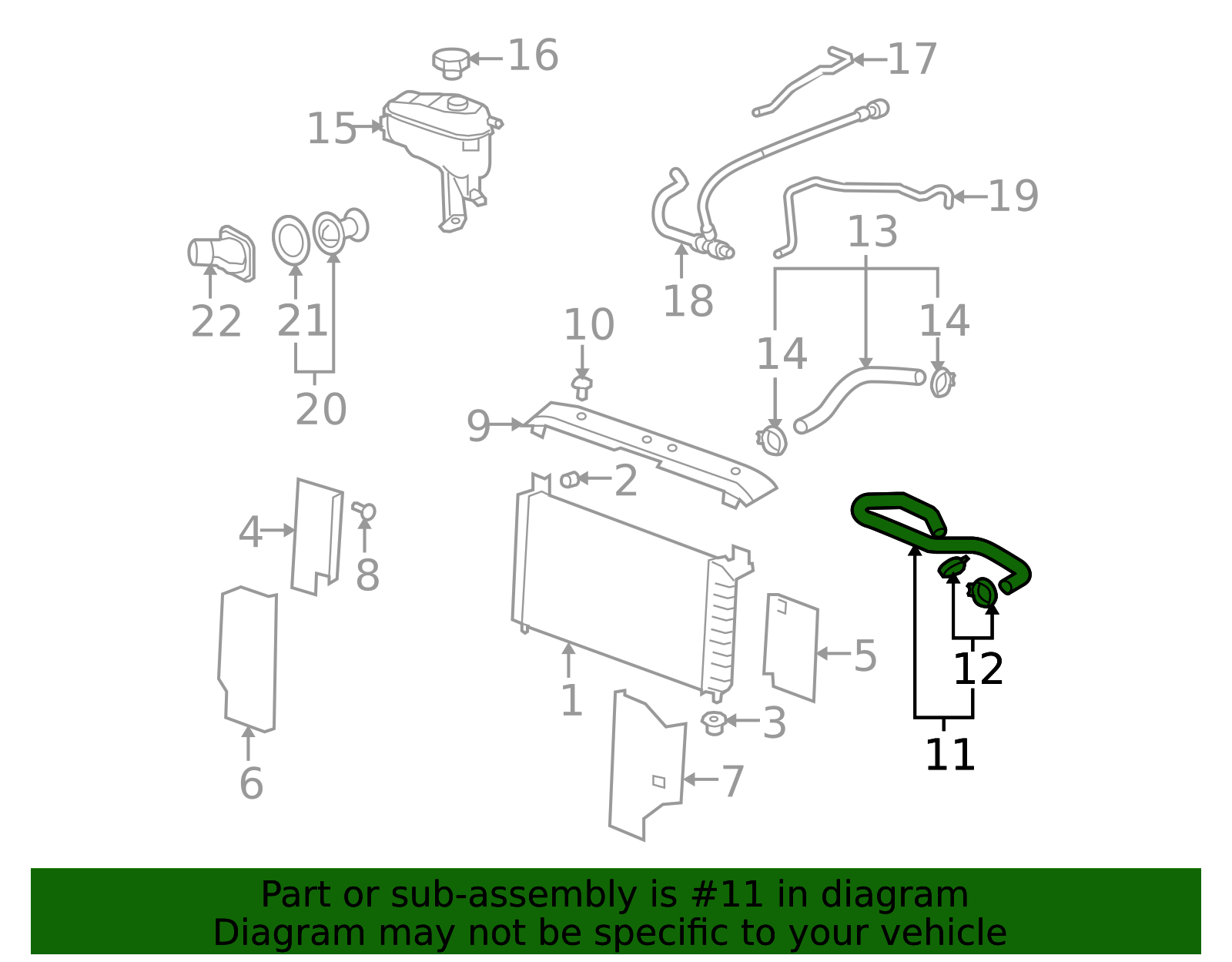 Radiator Inlet Hose 22827731 | Capital Chevy Parts