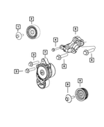 68148380AA - Cooling: Bolt for Jeep: Grand Cherokee, Liberty | Ram: 1500, 1500 Classic Image