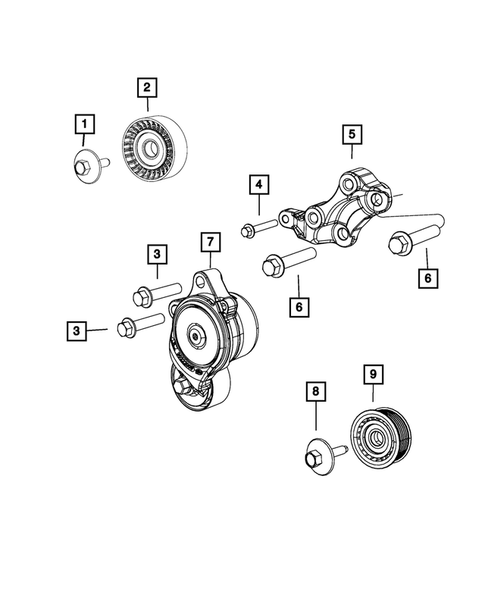 Pulleys and Related Parts for 2015 Ram 1500 #0