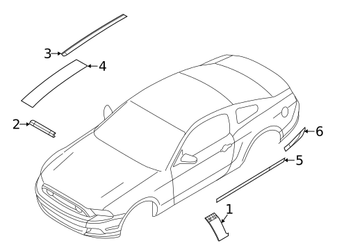 Adhesives, Sealants & Tape for 2013 Ford Mustang #0