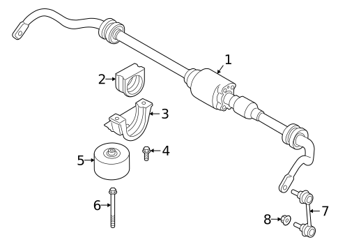Stabilizer Bar & Components for 2025 BMW X5 #1