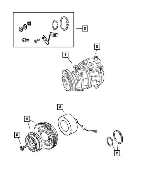 Air Conditioning Compressor for 2005 Dodge Neon #0