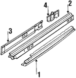 10102596 - Body: Outer Rocker Panel for Oldsmobile: Cutlass Supreme Image