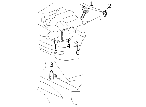 Fuel System Components for 2000 Lexus GS400 #1