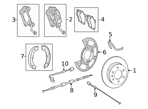 Rear Brakes for 2009 Dodge Sprinter 2500 #0