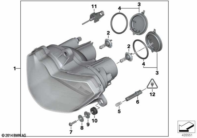 63127713390 - : Headlight for BMW-Motorrad Image