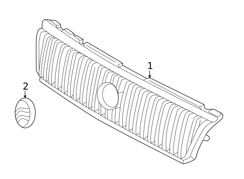 Grille & Components for 2006 Mercury Mariner #0