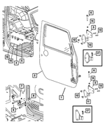 6509101AA - Doors, Door Mirrors and Related Parts: Screw for Jeep: Wrangler, Wrangler JK Image