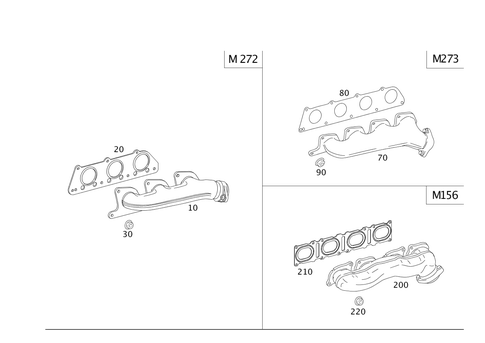 Exhaust Manifold for 2012 Mercedes-Benz S400 #0