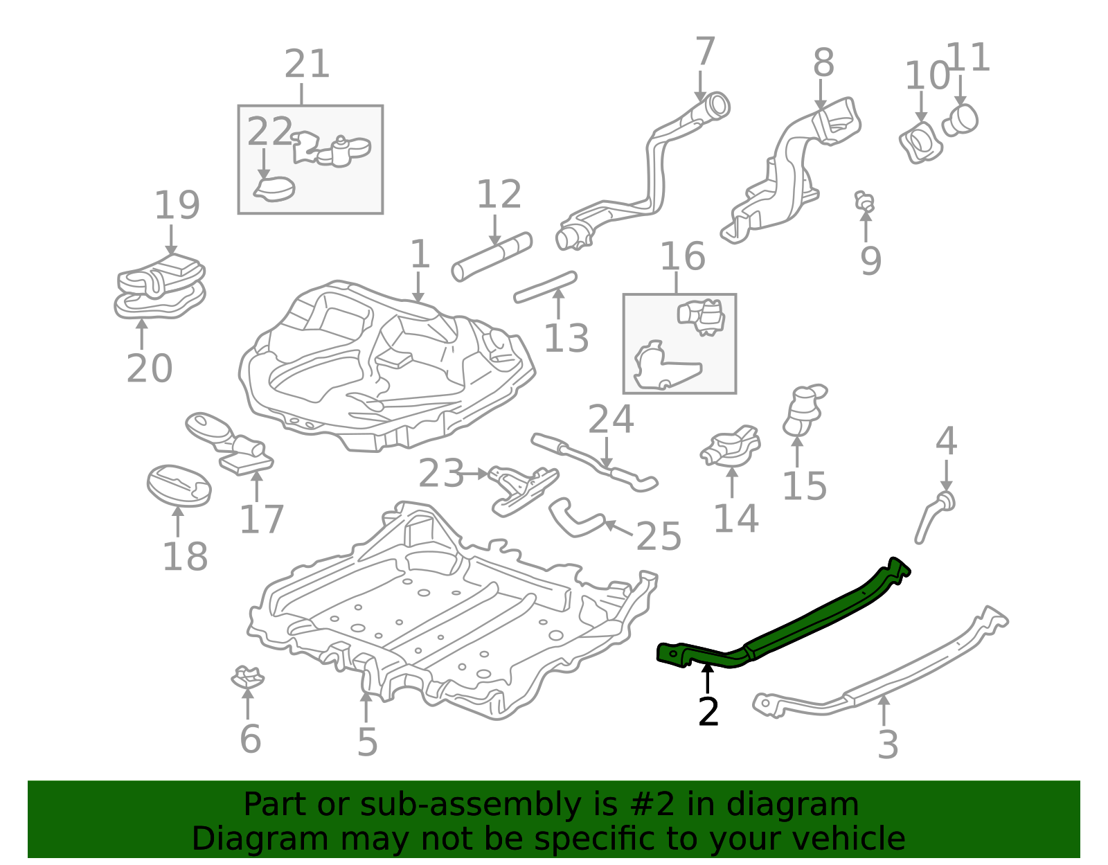 17521-S01-000 - Fuel Tank Mount Strap 1996-2000 Honda Civic 17521-S01-000 - Fuel Tank Mount Strap 1996-2000 Honda Civic