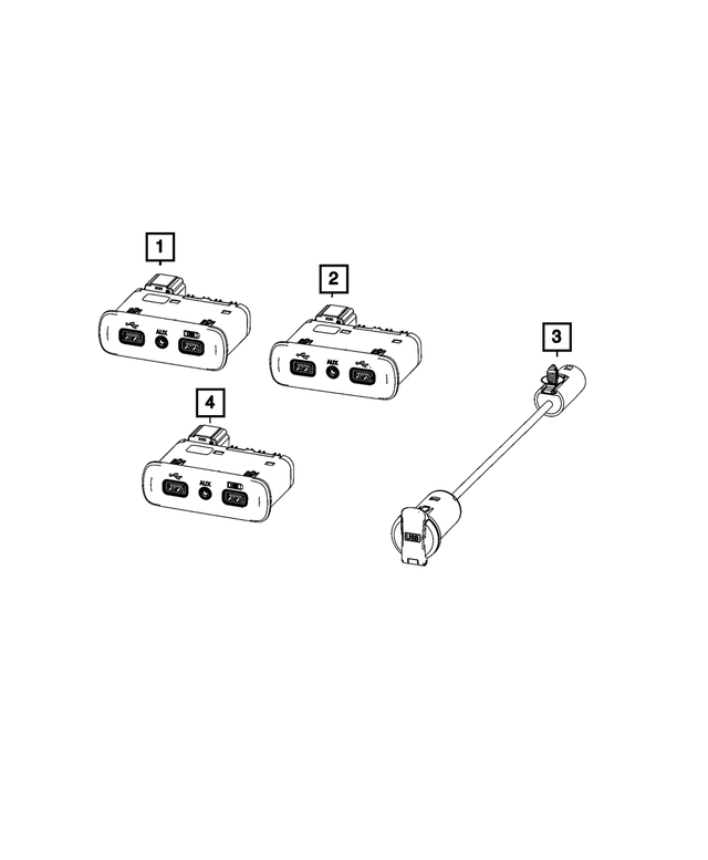 « 68573211AA –  : Moyeu SystÈme Media Centre pour Mopar Image »