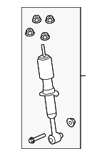 7A2Z18124DB - Suspension: Shock Absorber for Ford: Explorer Sport Trac Image
