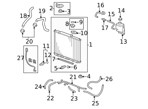 Hoses & Pipes for 2015 Honda Pilot #0