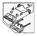 655001M210 - Body: Floor Pan Assembly for Kia: Forte Koup Image